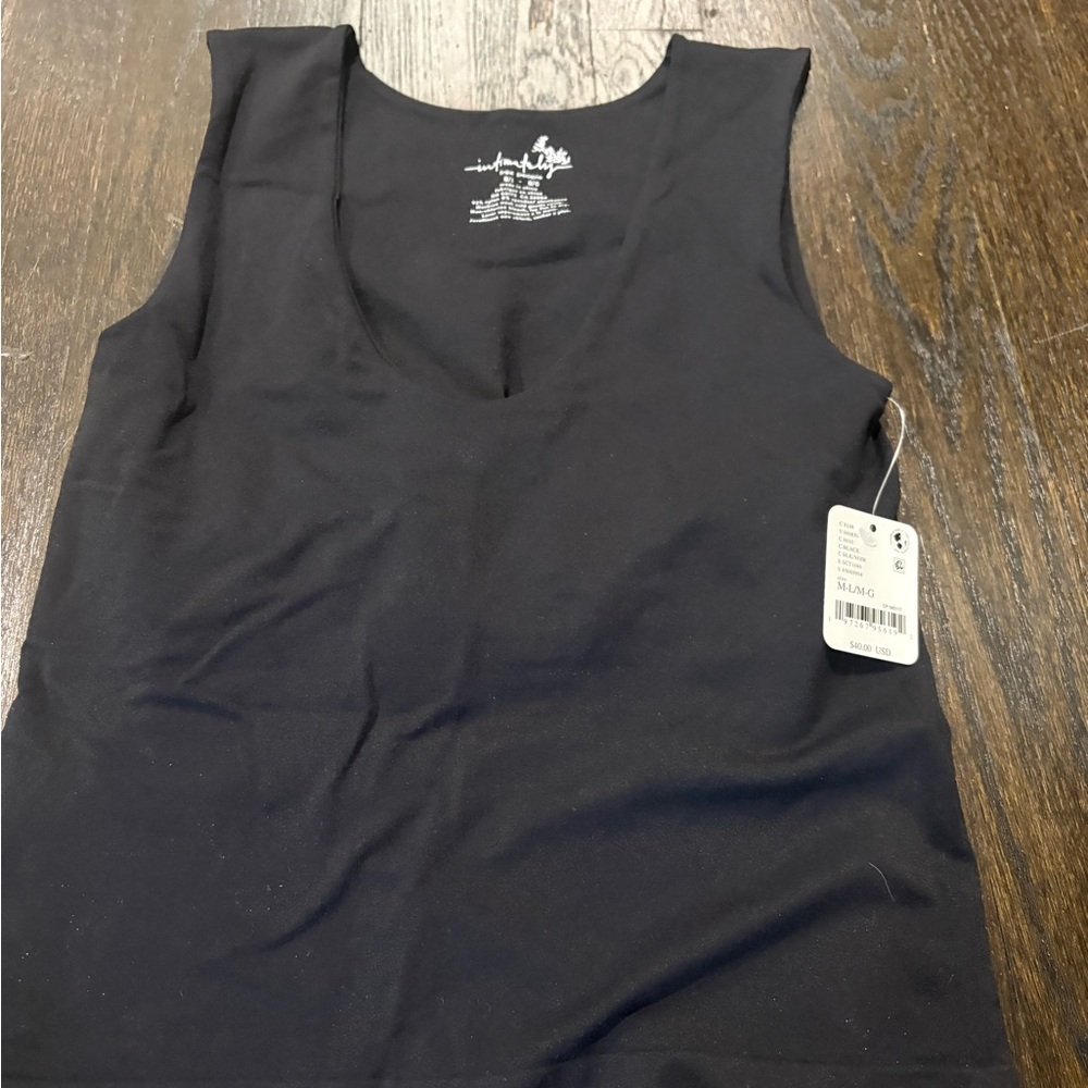 FP Movement by Free People Black V-Neck Tank
